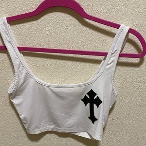 custom black cross tank